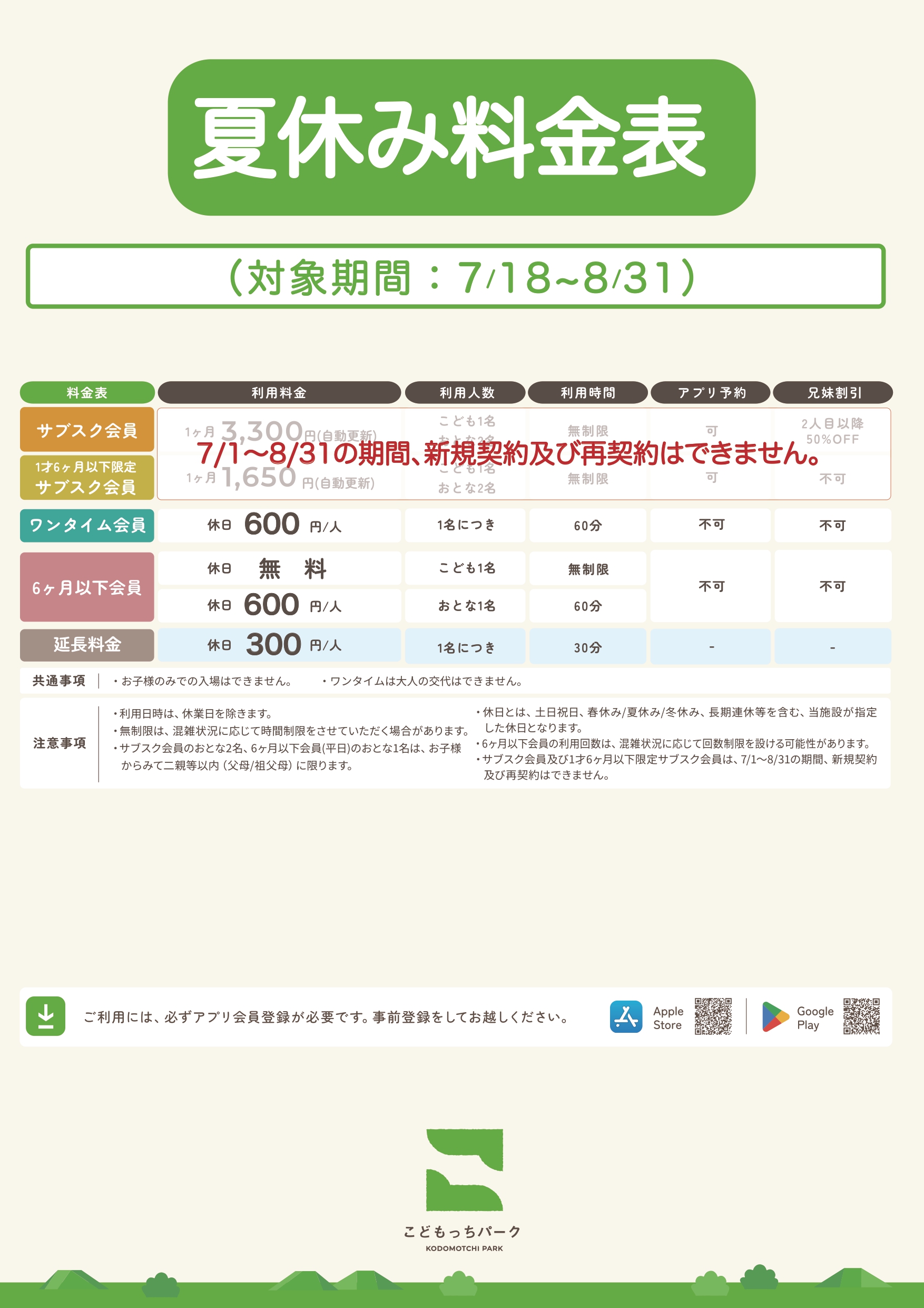 エリア別料金表(2) 本庄/金沢/野々市/多治見/栗東/福山
